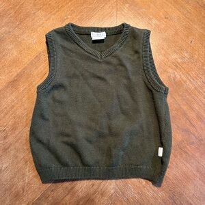 Olive Green Knit Vest